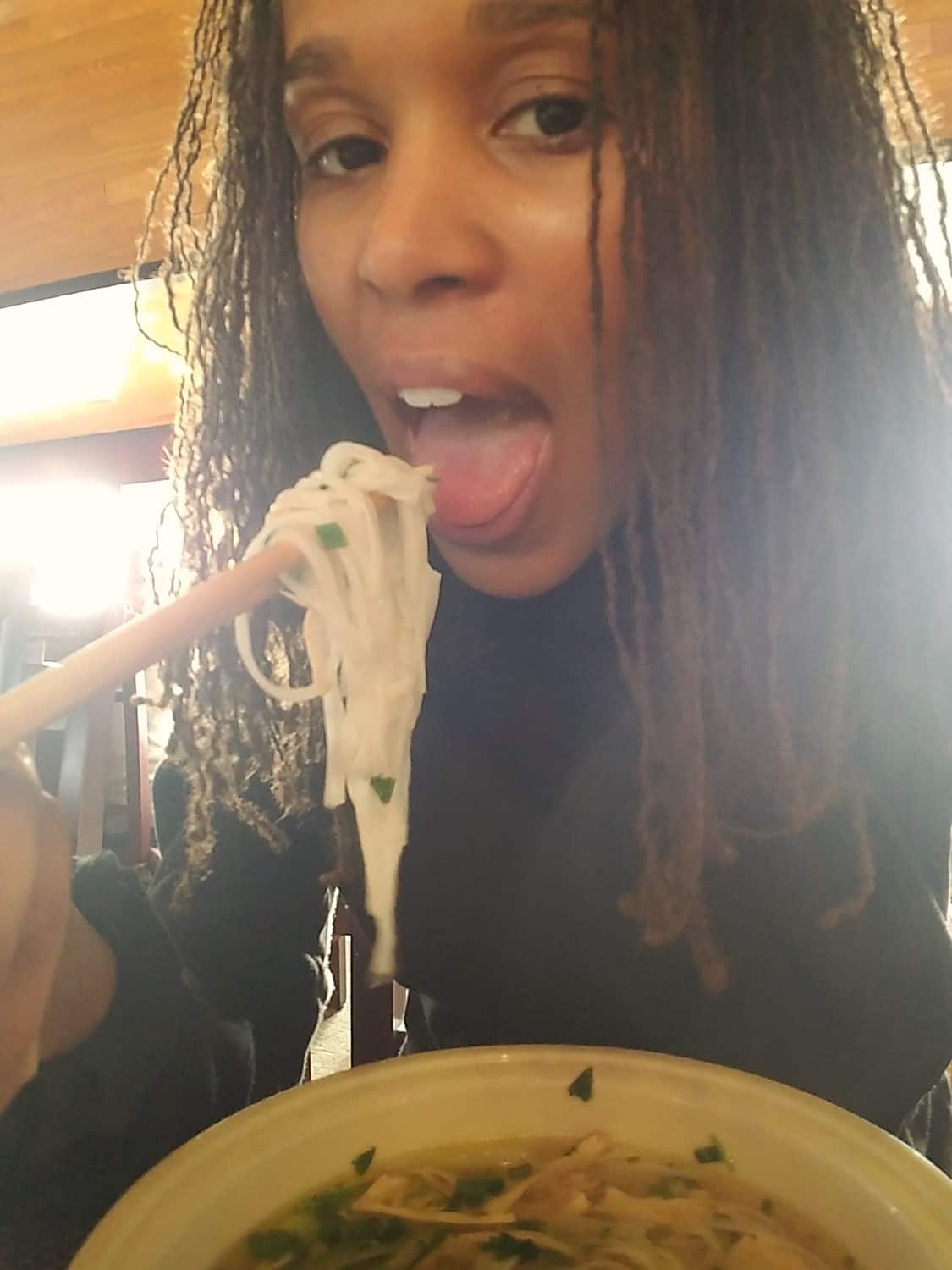 Eating Pho - Hanoi foods