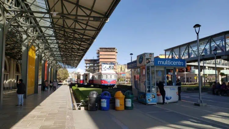 Mi Teleferico station in La Paz, Bolivia
