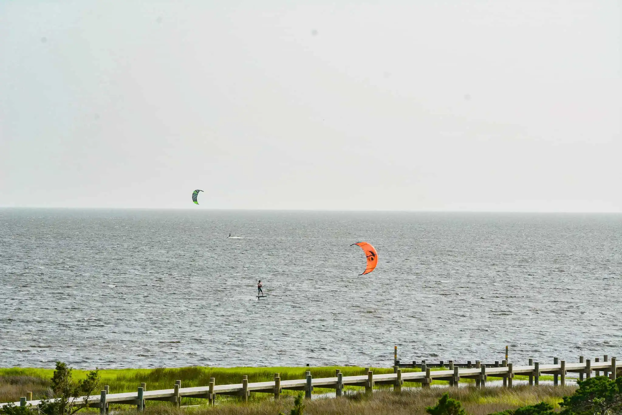 Kite surfing - Outer Banks Beach