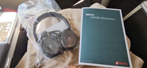 Onboard Swiss Airlines Business Class