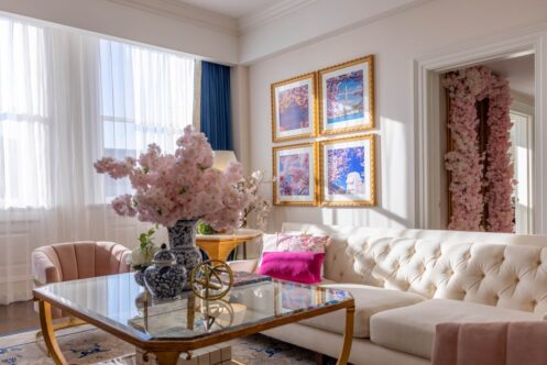 Washington DC Cherry Blossoms are celebrated at a suite at the Waldorf Astoria Washington DC