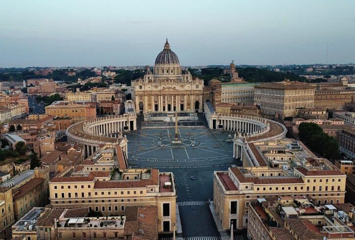 Aerial view of Vatican City