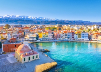 Aerial view of Chania, Crete