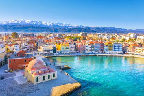 Aerial view of Chania, Crete