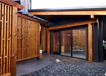 Pavilion is located in the courtyard of Nick Bognar's Sado Restaurant. Photo Credit: Izaiah Johnson.