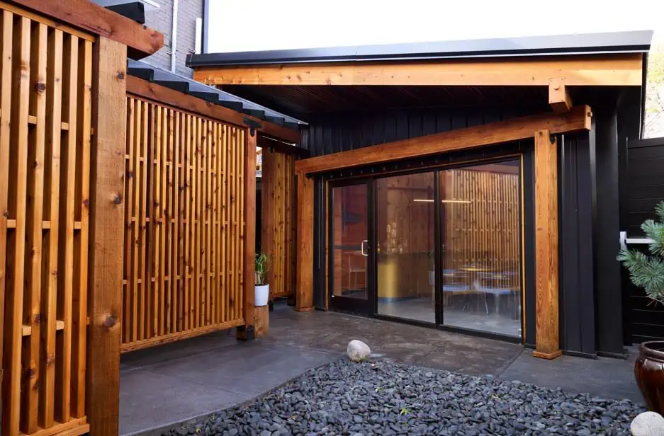 Pavilion is located in the courtyard of Nick Bognar's Sado Restaurant. Photo Credit: Izaiah Johnson.