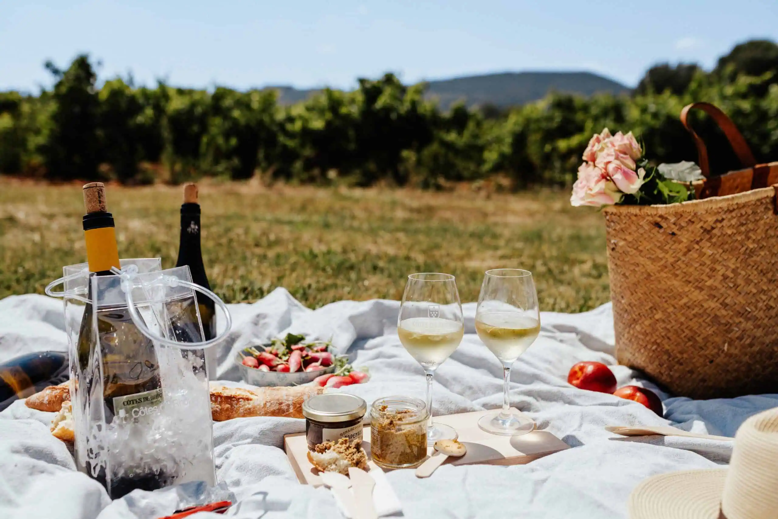 The Southern Rhône's gastronomy is characterized by fresh local ingredients, robust flavors, and a close connection to the region's vineyards and farms. Photo credit: Camille Meffre.